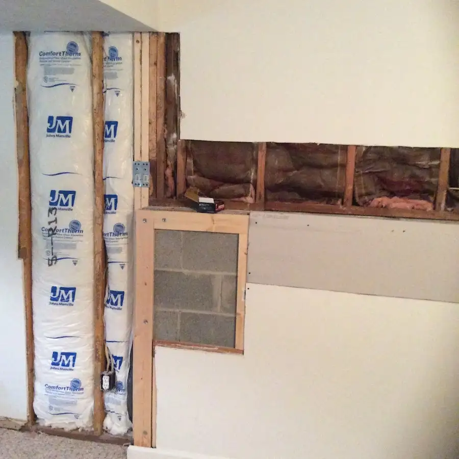 Wall insulation replacement during Structural Drying in Louisville